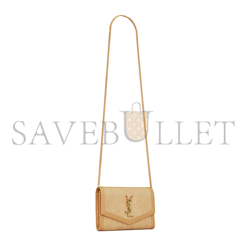 YSL UPTOWN CHAIN WALLET IN MICRO RAFFIA 6077882UF1W9985 (19*12*3cm) YSL UPTOWN CHAIN WALLET IN MICRO RAFFIA 6077882UF1W9985 (19*12*3cm)